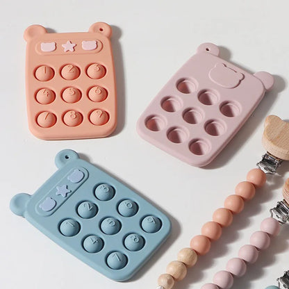 Soft Baby Teether Toy & Anxiety Relief Ring