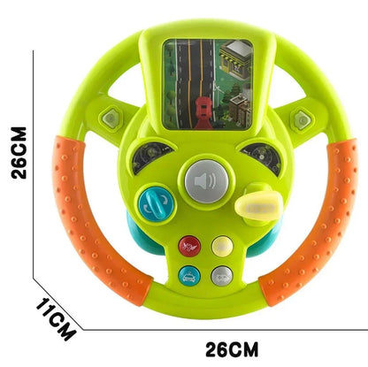 Kids Mini Interactive Driving Wheel with Screen