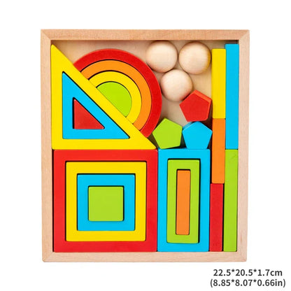 Vibrant Wooden Blocks Toy for Kids