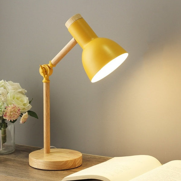 Rustic Wood Modern Table Lamp - Fesara