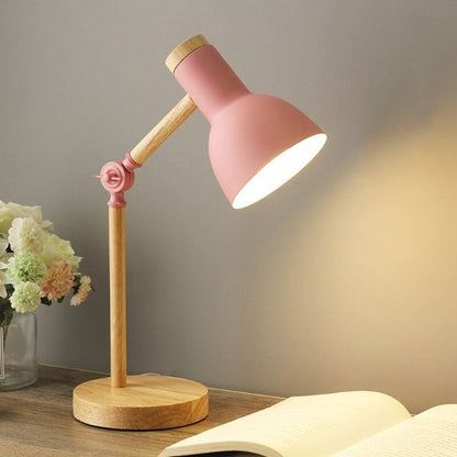 Rustic Wood Modern Table Lamp