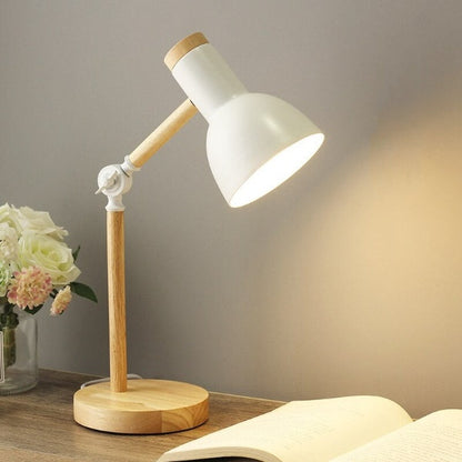 Rustic Wood Modern Table Lamp