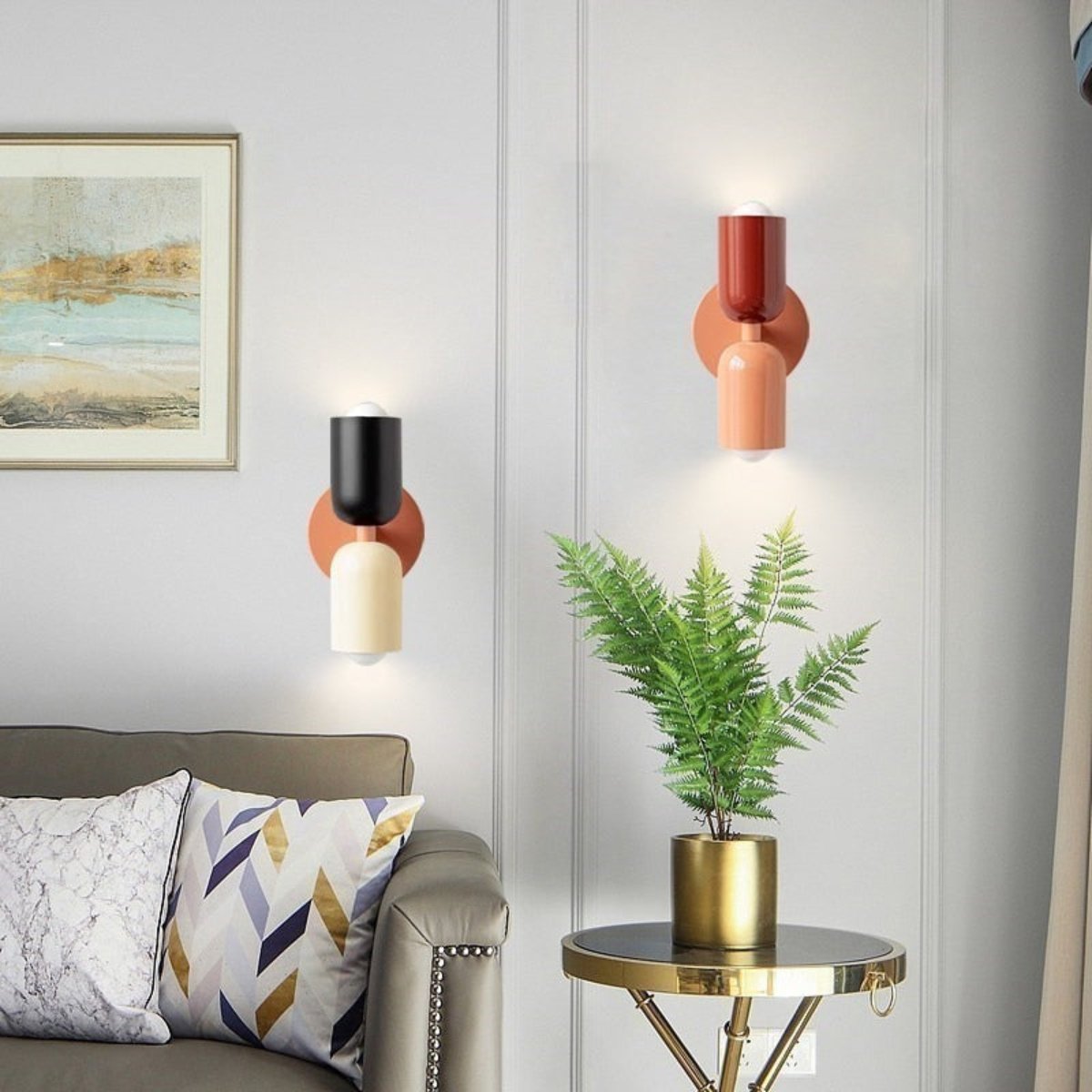 Simple White LED Wall Light