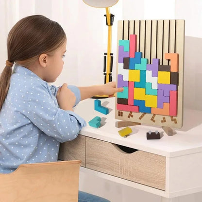 Fun Wooden Brain Teaser Toy for Children