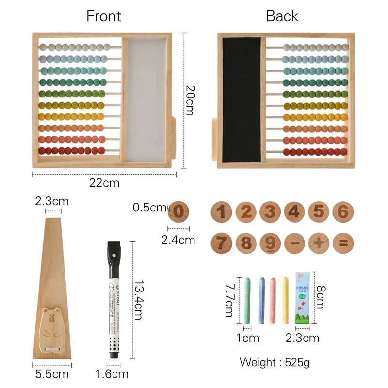 Colorful Wooden Math Abacus Toy for Children