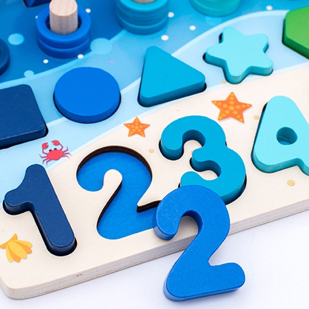 Learning Wooden Activity Board for Kids