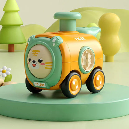 Colorful Kids Toy Train Set with Whistle