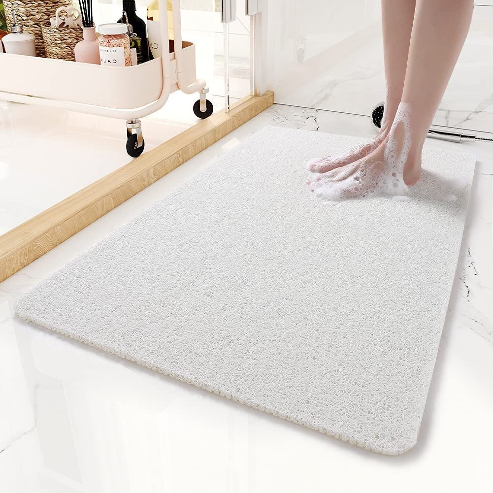 Non-Slip Bath Mat with Fast Drainage for Bathroom Floors