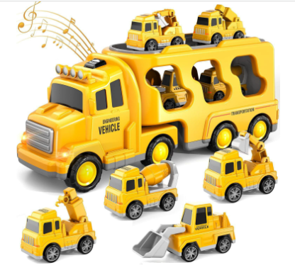 Fun Kids Toy Truck Set with Lights and Sounds