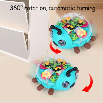 Colorful LED Musical Ladybug Robot Toy