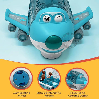 Fun Flying Plane Toy with Lights and Sounds