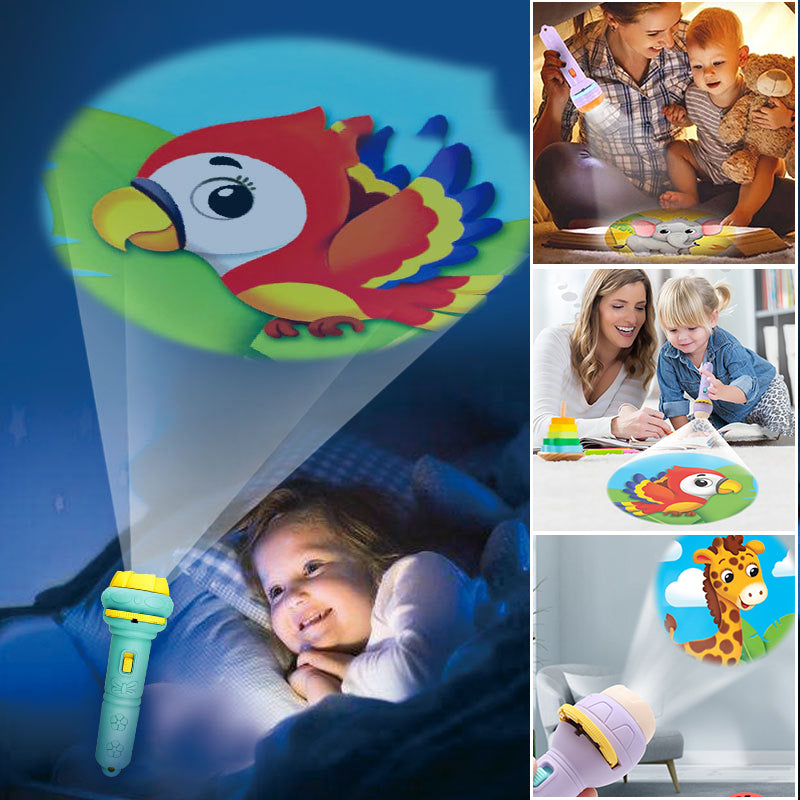 Fun Kids Night Light Projector Flashlight