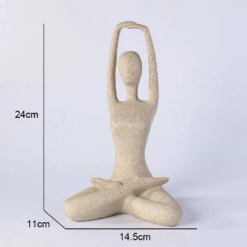 Serenity Yoga Figure - Contemporary Home Decor Statue