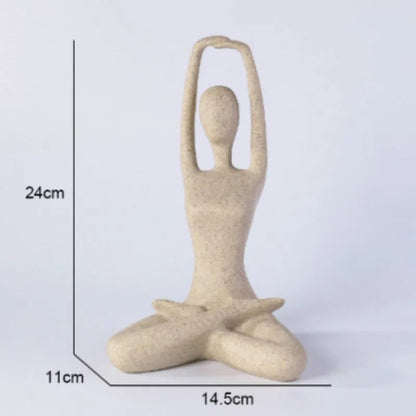 Serenity Yoga Figure - Contemporary Home Decor Statue