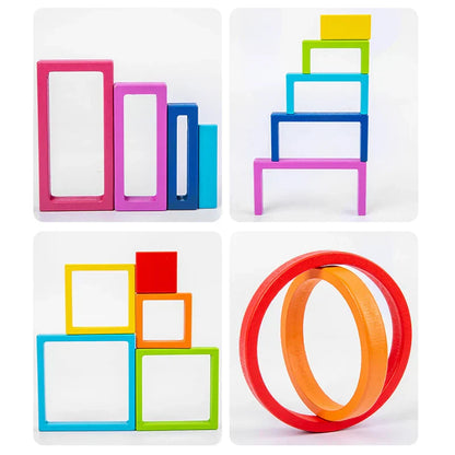 Vibrant Wooden Blocks Toy for Kids