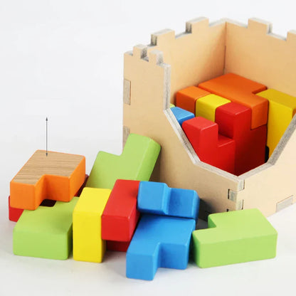 Fesara | Exciting Brain Teaser 3D Wood Tetris Puzzle
