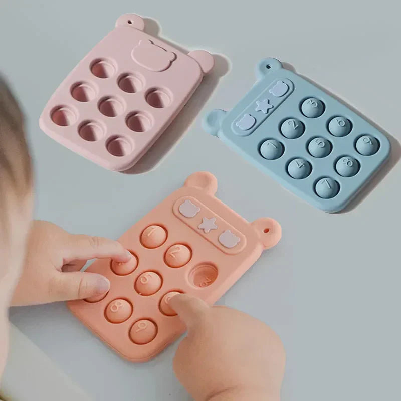 Soft Silicone Baby Teether Phone