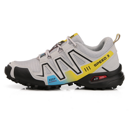 Tough Trail Hiking Boots in Blue and Green