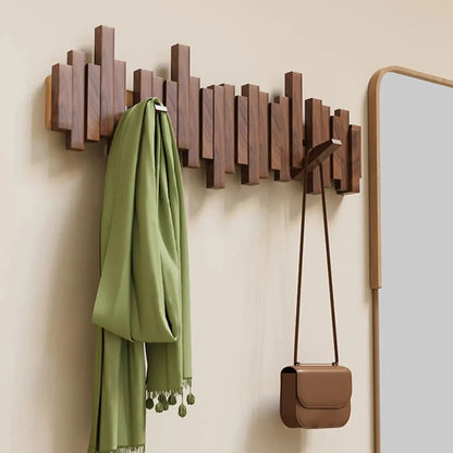 Brown Wood Piano Key Storage Closet
