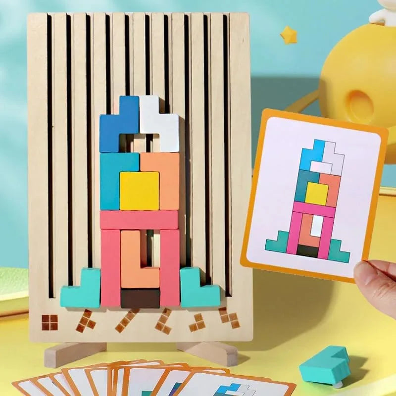 Fun Wooden Brain Teaser Toy for Children