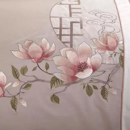 Plush Pink Egyptian Cotton Bed Sheet Set