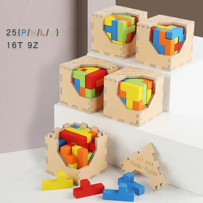Fesara | Exciting Brain Teaser 3D Wood Tetris Puzzle
