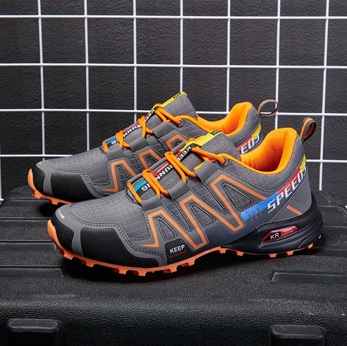 Tough Trail Hiking Boots in Blue and Green