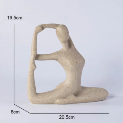 Serenity Yoga Figure - Contemporary Home Decor Statue