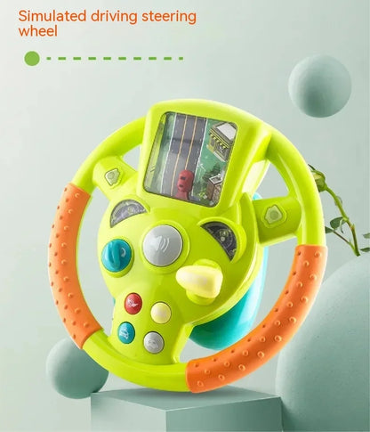 Kids Mini Interactive Driving Wheel with Screen