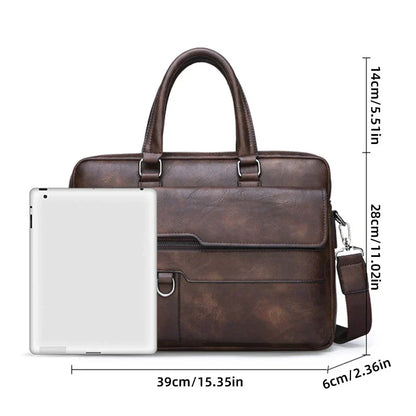 Premium Leather Mens Crossbody Bag Daily Use