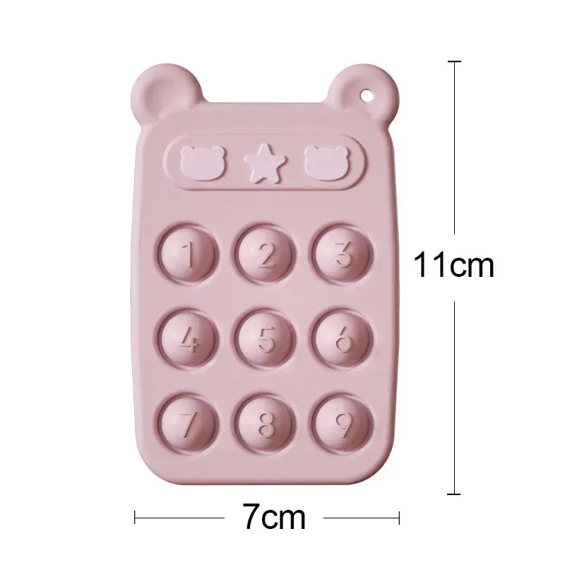 Soft Baby Teether Toy & Anxiety Relief Ring