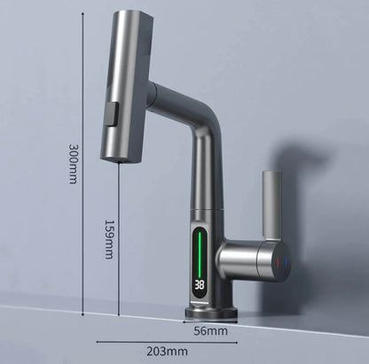 Flexible LED Faucet with Pull-Out Spray Head