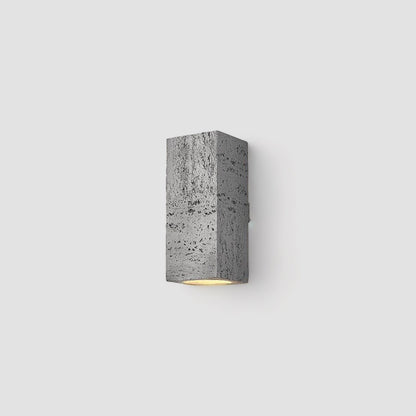 Rustic Concrete Wall Light Fixture