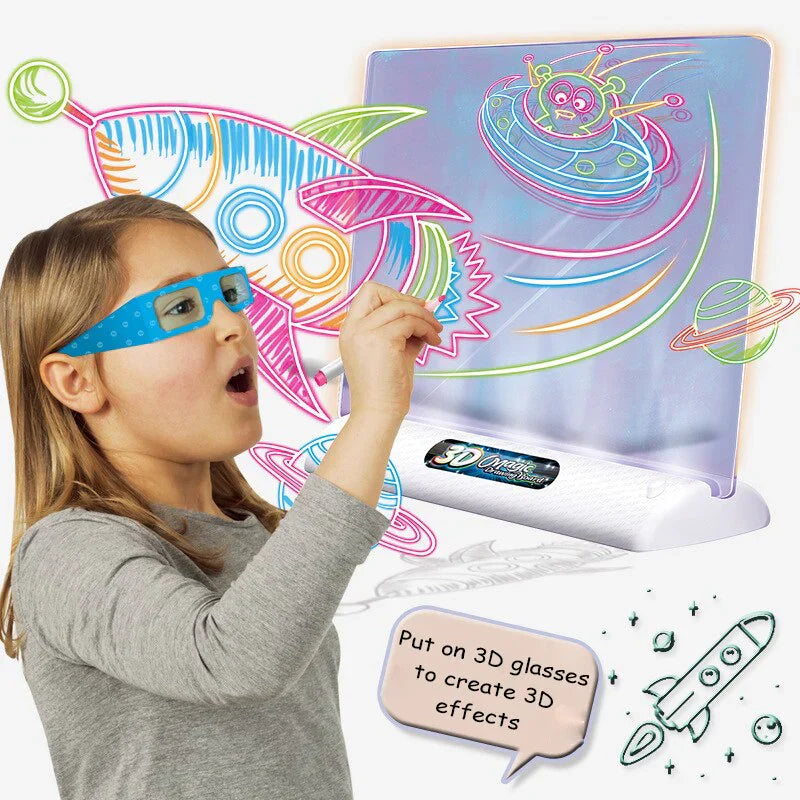 Bright Light Up Drawing Table - Fesara