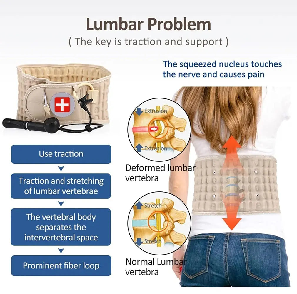 Back Support Decompression Belt for Lower Back Pain Relief