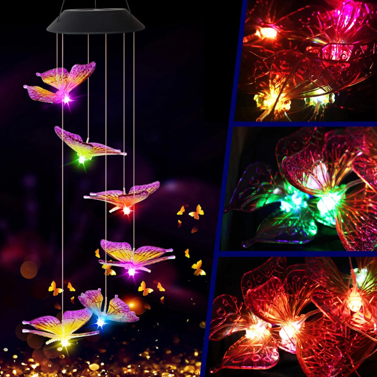 Outdoor Solar Powered Bird Lights