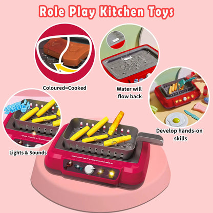 Fun Kids Food Play Kitchen Set