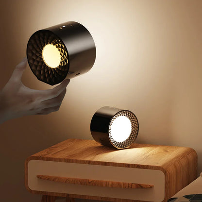 Circular Rotating Wireless Rechargeable Wall Lamp