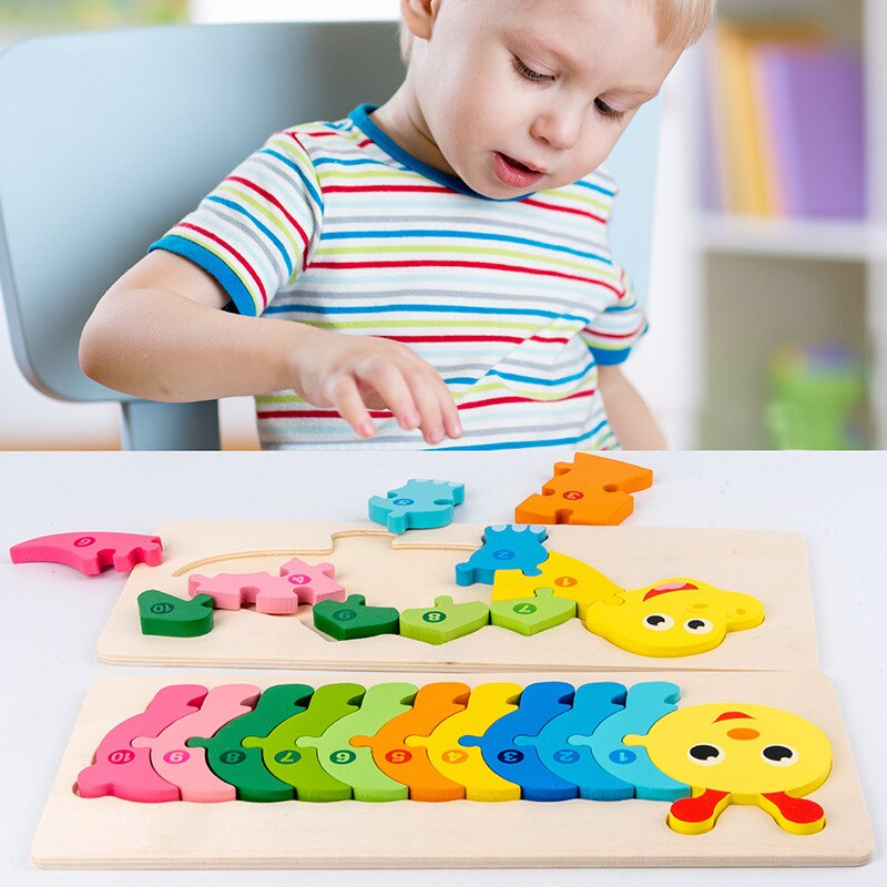 Fun Learning Wooden Toddler Puzzle Toy