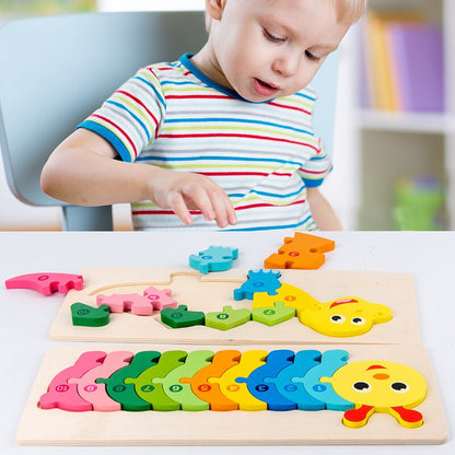 Fun Learning Wooden Toddler Puzzle Toy