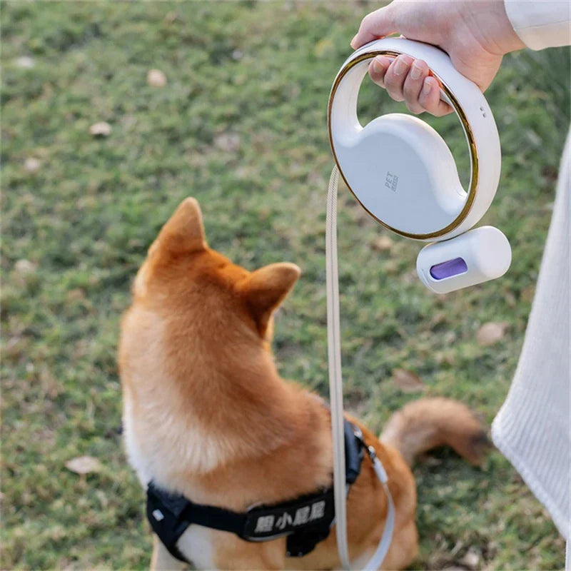 Smart Dog Leash With LED Light And Pocket