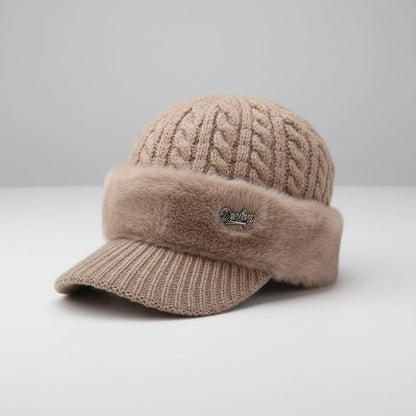 Warm Insulated Beanie Hat for Cold Weather