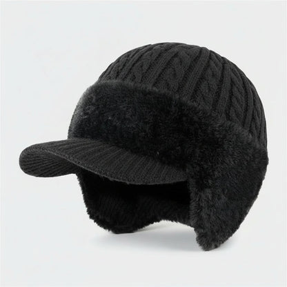 Warm Insulated Beanie Hat for Cold Weather