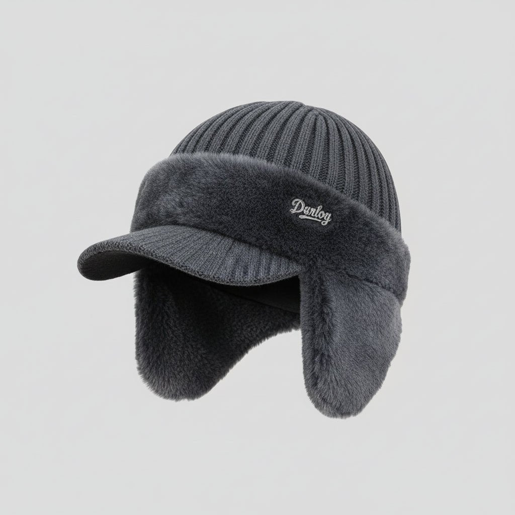Warm Insulated Beanie Hat for Cold Weather