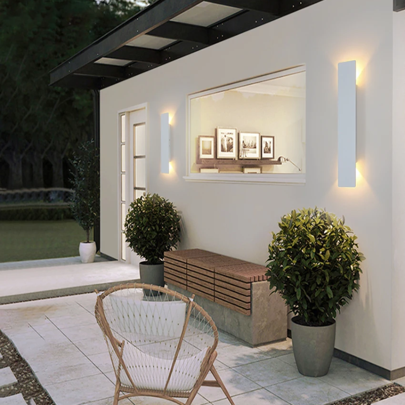 Bright Exterior LED Up Down Wall Lamp - Fesara