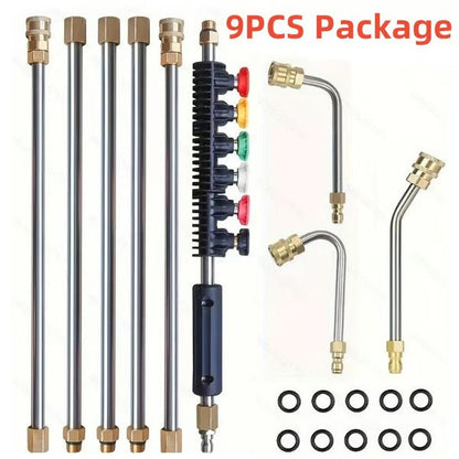 Heavy Duty Extendable Pressure Washer Wand 24ft Long