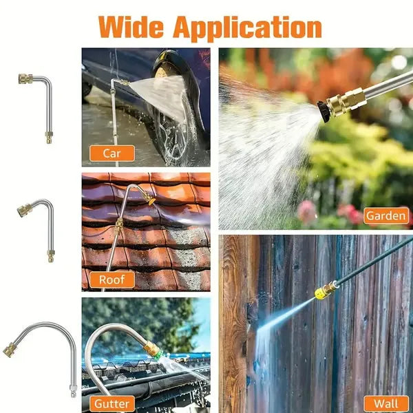 Heavy Duty Extendable Pressure Washer Wand 24ft Long