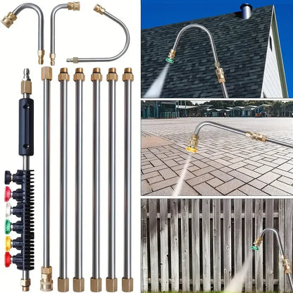 Heavy Duty Extendable Pressure Washer Wand 24ft Long
