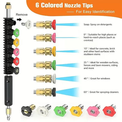 Heavy Duty Extendable Pressure Washer Wand 24ft Long