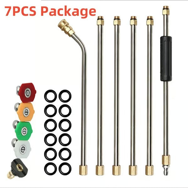 Heavy Duty Extendable Pressure Washer Wand 24ft Long